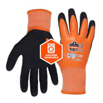Ergodyne ProFlex 7551 Waterproof Cut-Resistant Winter Work Gloves, ANSI A5, Orange, Medium, 144 Pairs (17993)