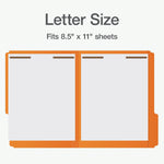Pendaflex Heavy Duty File Folder, 1-Tab, Assorted, Letter Size, Orange, 50/Box (1007029)