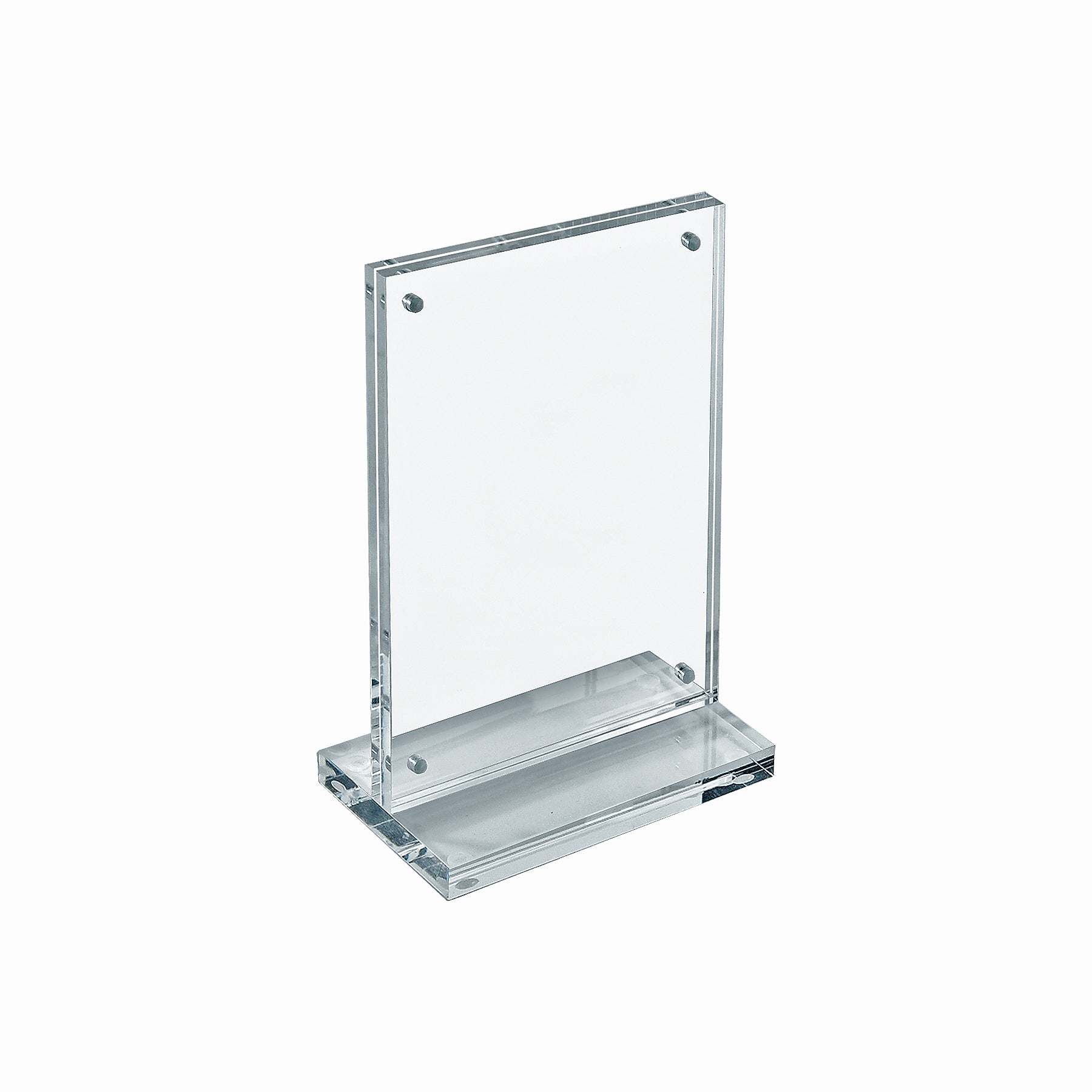 Azar Literature Holder, 5" x 7.625", Vertical, Table Top, Clear, Acrylic (104774)