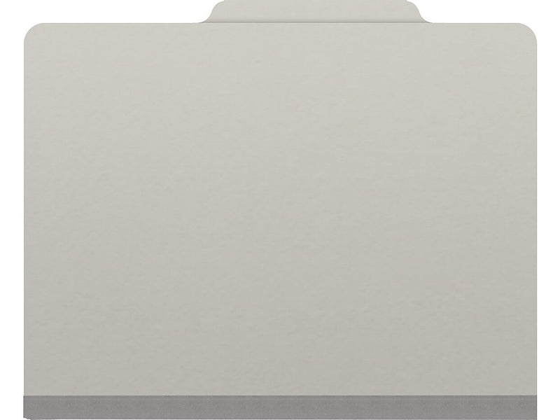 Medical Arts Press Pressboard Classification Folder, 1 Divider, 2" Expansion, Letter Size, Gray, 10/Box (DV-T42-14-3GRY)