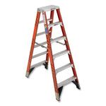 Werner 6' Fiberglass Twin Step Ladder, 375 lbs. Capacity (T7404)
