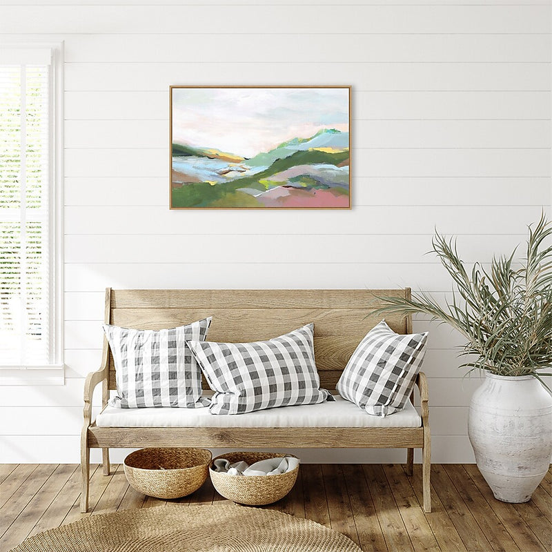 Amanti Art Highland Landscape I by Isabelle Z Framed Canvas Wall Art Print, 33" x 23" (A42677128219)