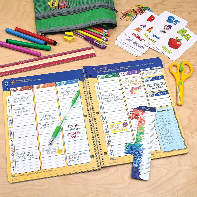2025-2026 Global Printed Products Earth 8.5" x 11" Academic Year Planner, Paperboard Cover, Multicolored, 20/Pack