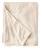 L.L.Bean Wicked Plush Throw, Antique White, Large (0SAG201000)