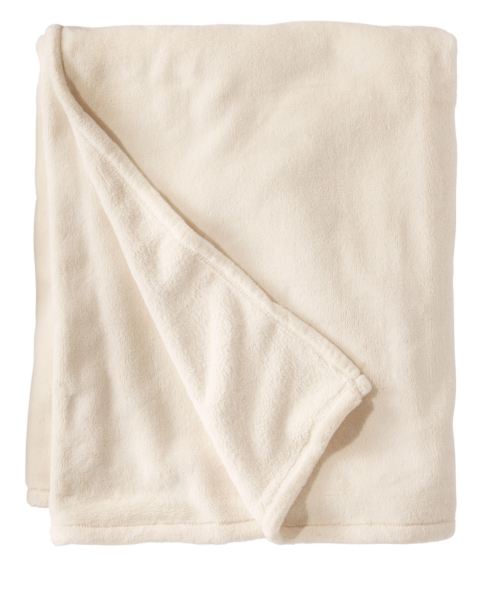 L.L.Bean Wicked Plush Throw, Antique White, Large (0SAG201000)