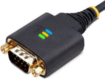 StarTech 2' USB-A to 2-Port RS-232 Serial Adapter Cable, Male-to-Male, Black, 'DI Chip, COM Retention (2P1FFC-USB-SERIAL)