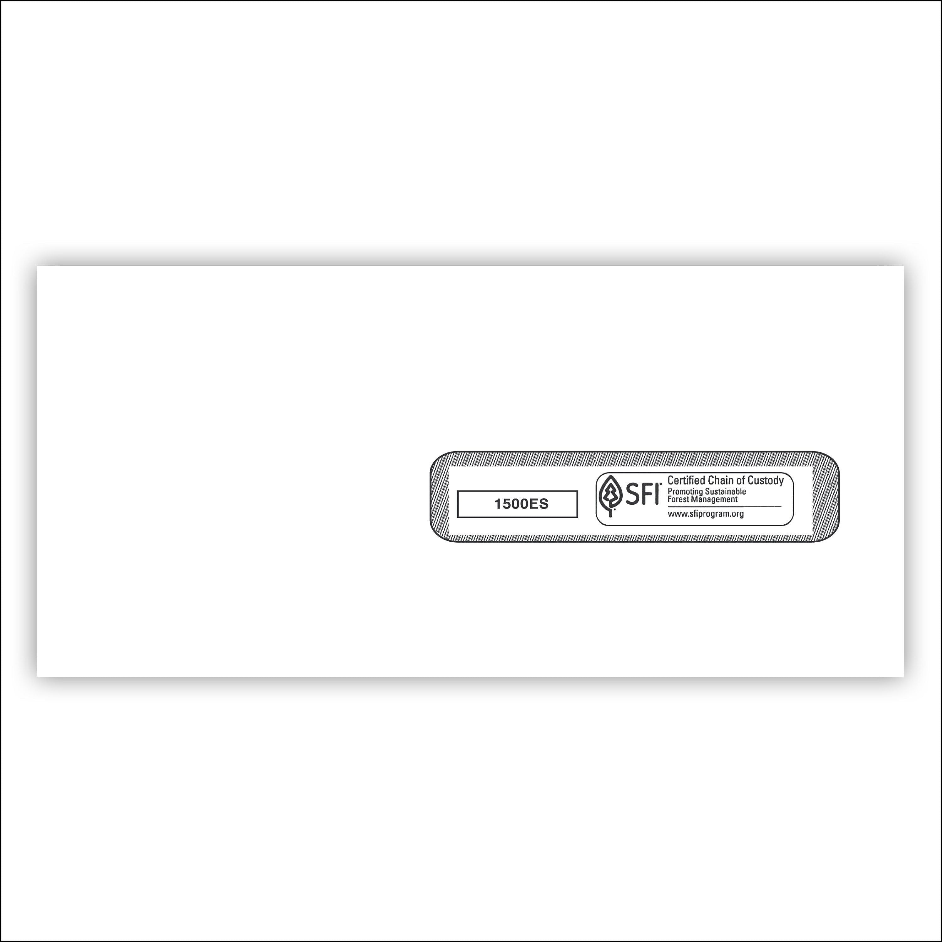 TFP ComplyRight Self Seal Security Tinted #10 Business Envelopes, 4 1/2" x 9 1/2", White, 500/Box (1500ES)