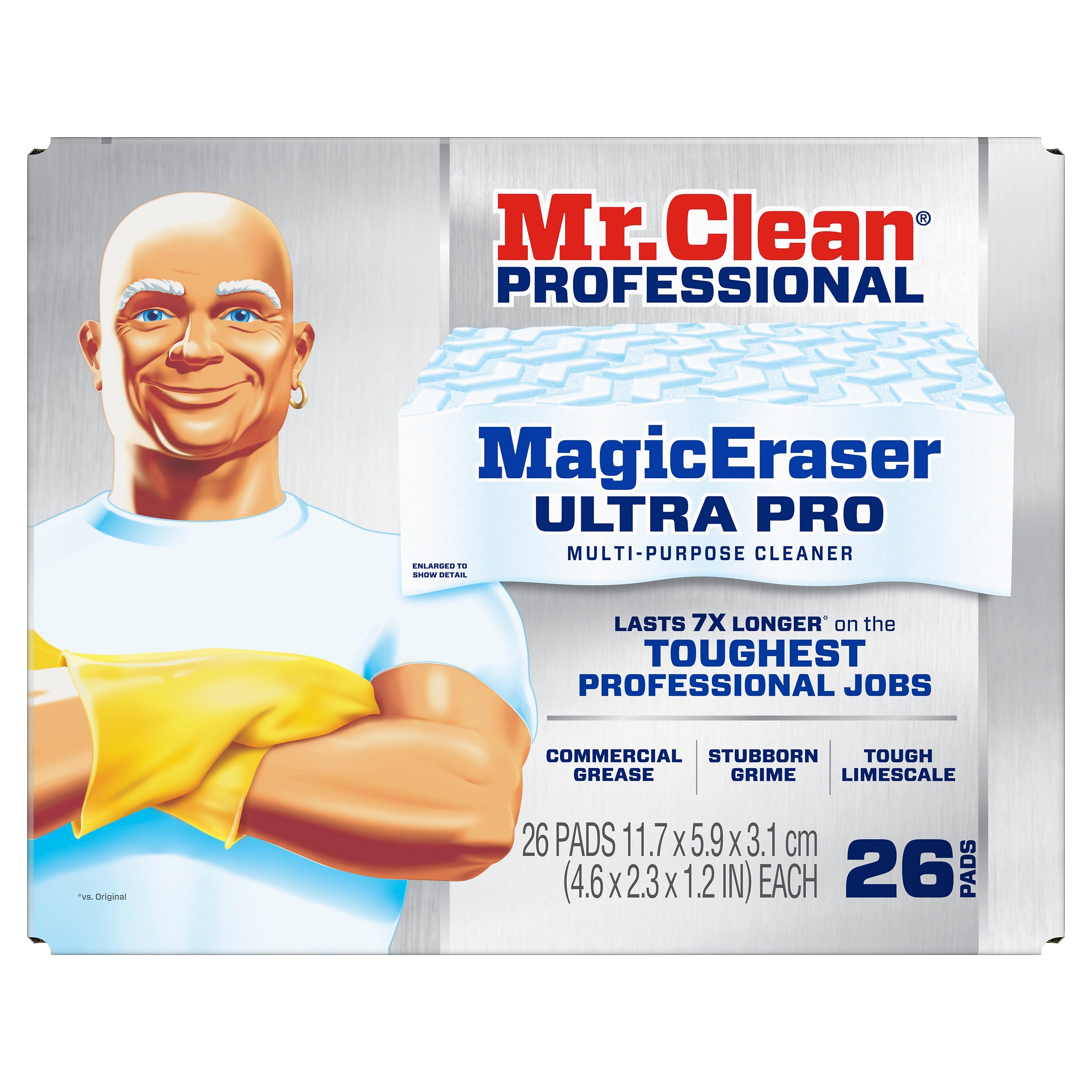 Mr. Clean Professional Magic Eraser Ultra Pro Multi-Purpose Cleaner, 26 Pads/Carton (17406)
