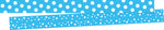 Barker Creek Double-Sided Border, 35" x 3", Dot to Dot Pool Blue, 24/Pack (4435)