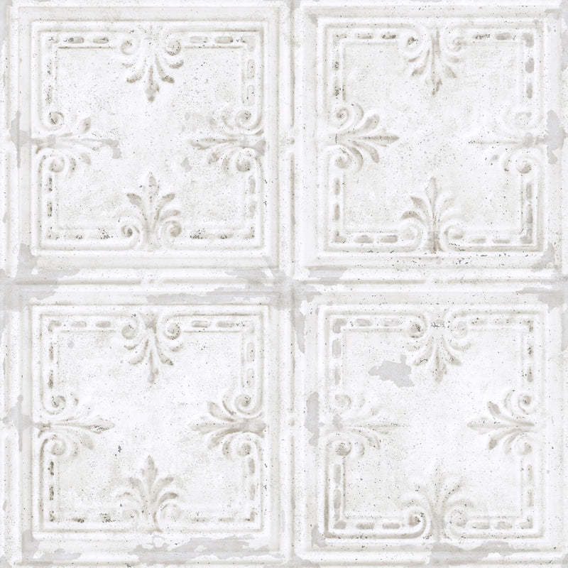 York Wallcoverings Tin Tile Peel and Stick Wallpaper (RMK11209WP)