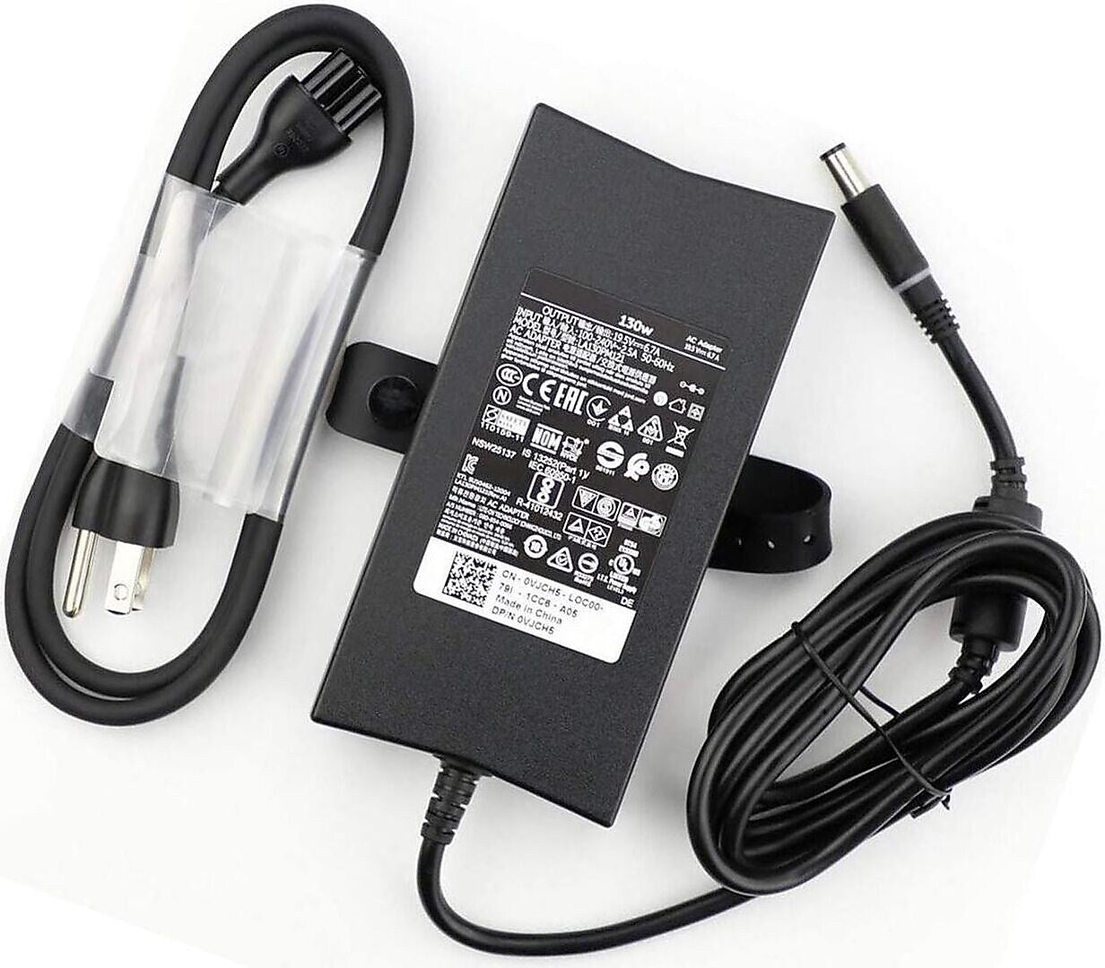 Dell 130W Laptop Adapter & Charger for Dell Laptops, Black (X408G)