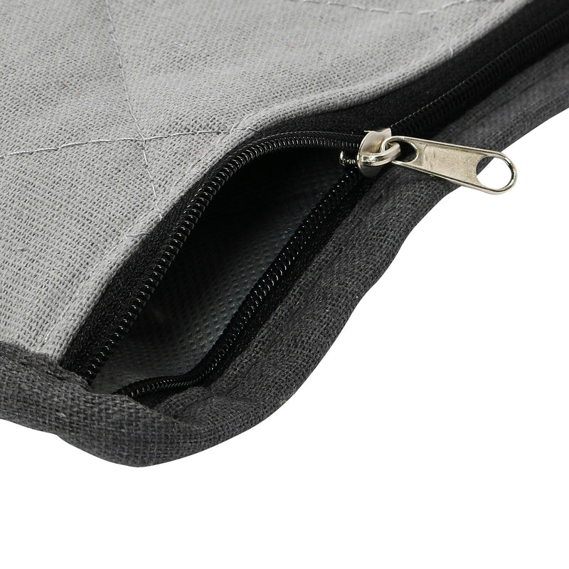 Household Essentials Quilted Table Leaf Storage Bag, Gray/Charcoal (52548-1)