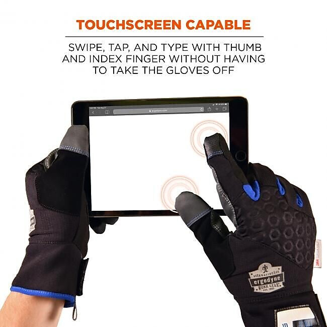 ProFlex 817 Reinforced Thermal Utility Gloves, Black, X-Large (17355)