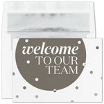 "Friendly Welcome" Welcome Card w/ Silver Lined White Envelope, 50/BX