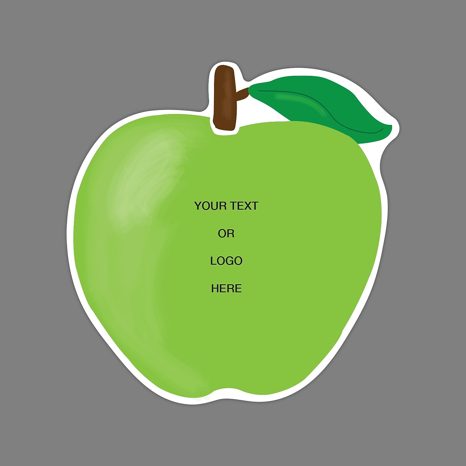 Full Color Magnetic Sign, Apple, Vertical, 5" x 4.70"