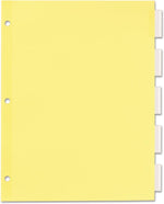 Office Essentials Insertable Paper Dividers, 5 Tabs, Clear (11466)