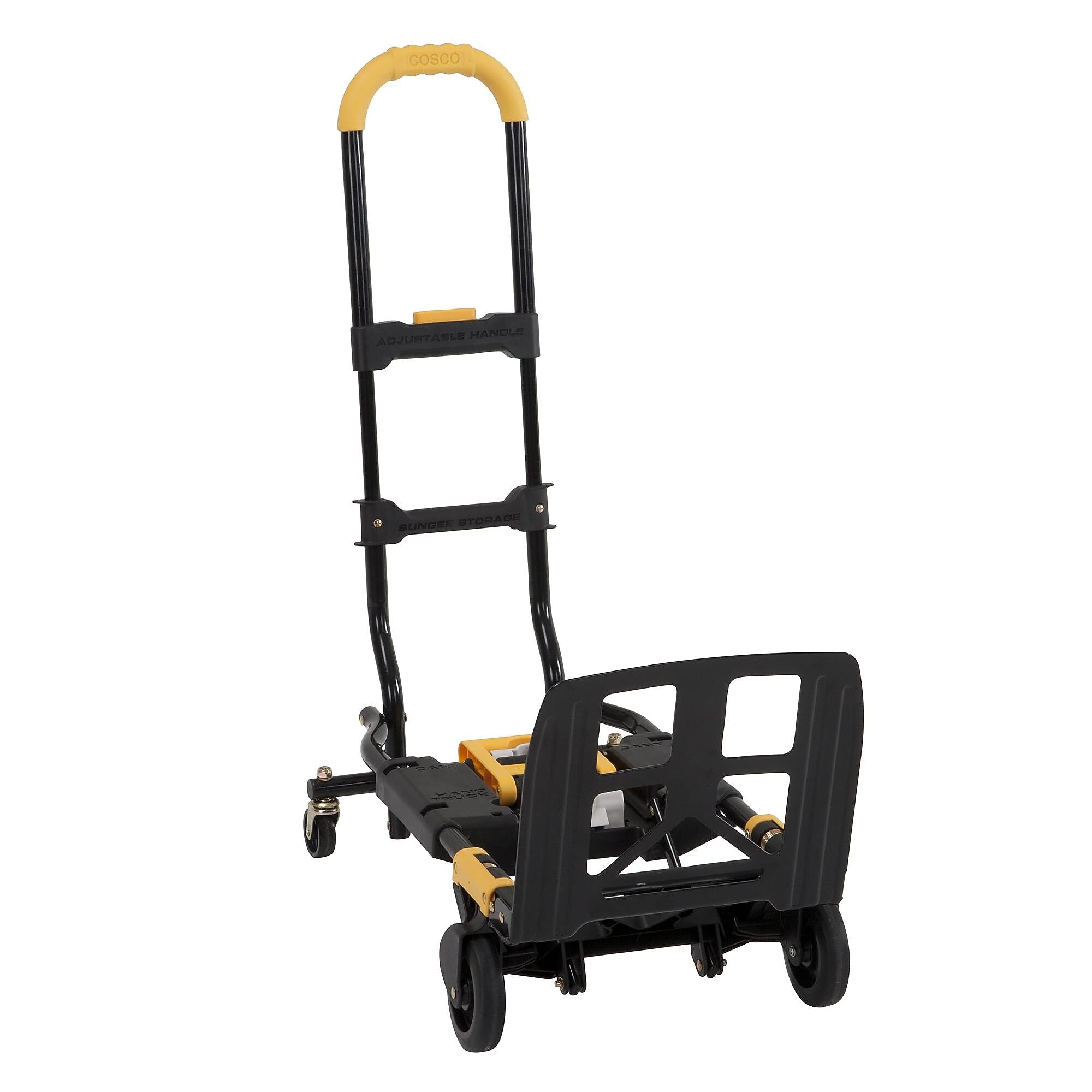 Cosco Convertible Hand Truck, 300 lb. Capacity, Black/Yellow (12225YGB1E)