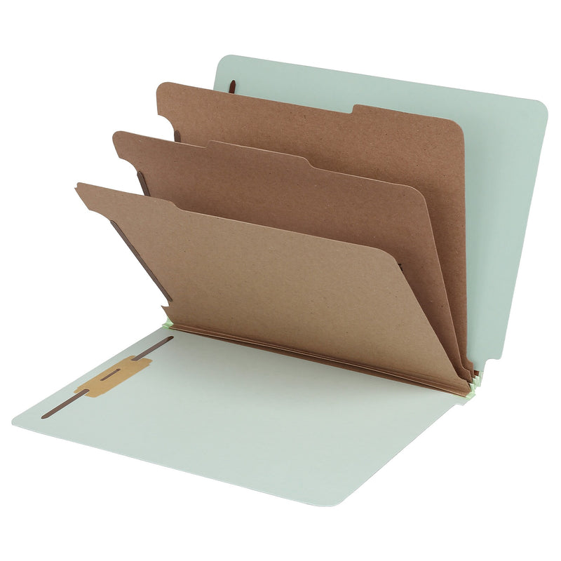Pendaflex Classification Folder, 3-Dividers, Letter Size, Light green, 10/Box (1007139)