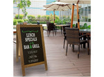 Excello Global Products Indoor/Outdoor A-Frame Sidewalk Sign, 22.8" x 40", Black/Brown (GPP-0001-S)