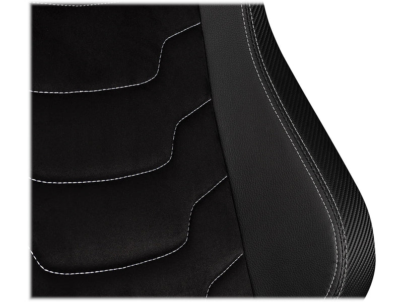 Next Level Racing Elite PU Leather/Suede Fabric Ergonomic Racing Gaming Chair, Black (NLR-G005)