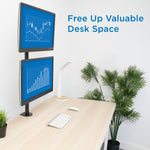 Mount-lt! Adjustable Monitor Mount, Up to 32" Monitor, Black (MI-1768)