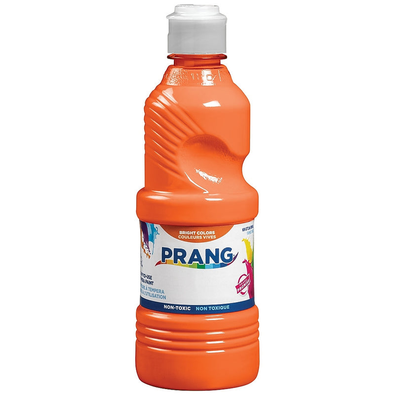 Prang Ready-to-Use Washable Tempera Paint, Orange, 16 oz. (21602)