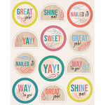 Carson Dellosa Education True to You Motivators Motivational Stickers, Multicolored, 72/Pack, 12 Packs/Bundle (CD-168330-12)