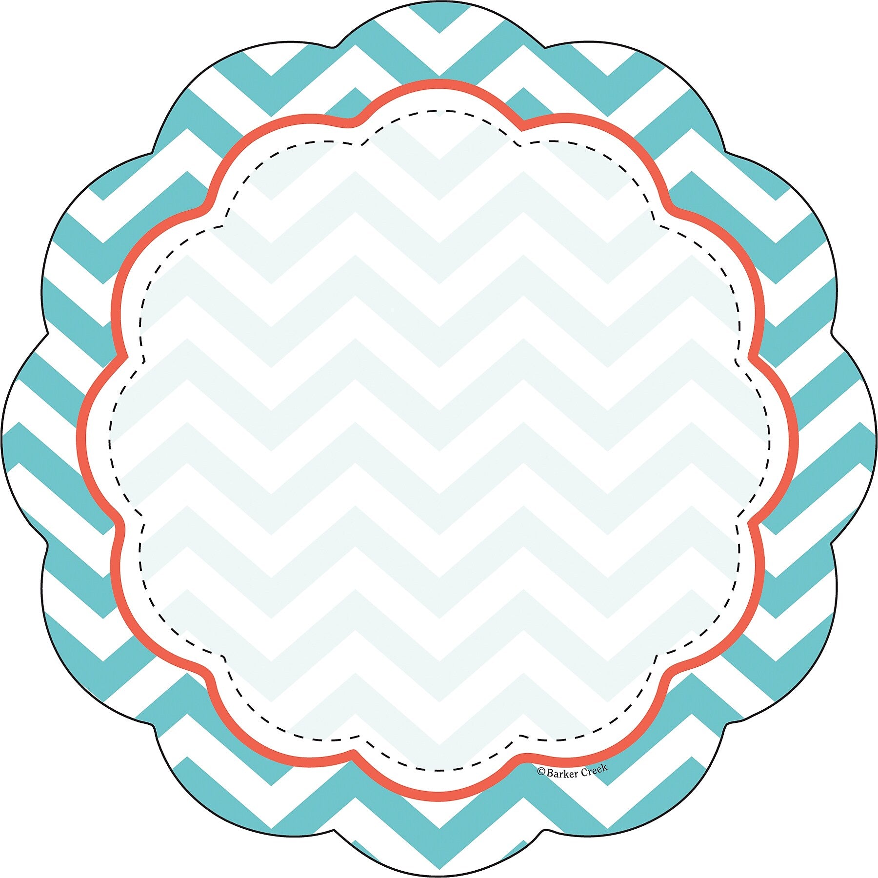 Barker Creek Beautiful Chevron Double-Sided Accents, 36/Pack (LL2202)