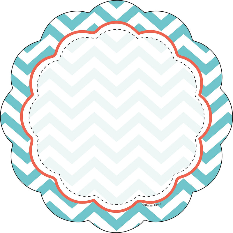 Barker Creek Beautiful Chevron Double-Sided Accents, 36/Pack (LL2202)