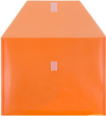 JAM Paper Premium Plastic Document File, Letter, Orange, 3/Pack (218V0ORX3)