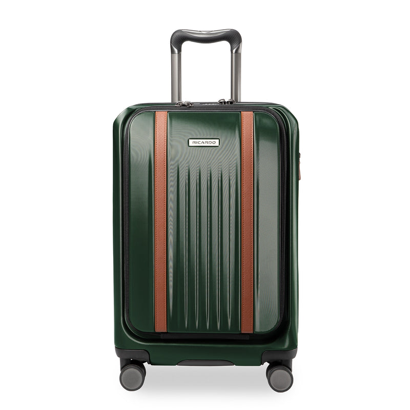 Ricardo Beverly Hills Montecito 2.0 Fast Access 21" Hardside Carry-On Suitcase, 8-Wheeled Spinner, Hunter Green (124"21-385-4FO)