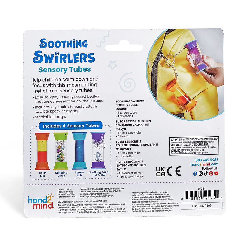 hand2mind Soothing Swirlers Sensory Tubes (97364)