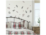 RoomMates Holly Berries and Twigs Traditional Wall Decal Set, Holiday (RMK4834SCS)