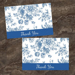 Great Papers Blue Floral Toile General Use Thank You Notecard Kits, Multicolored, 24/Pack (2025020)