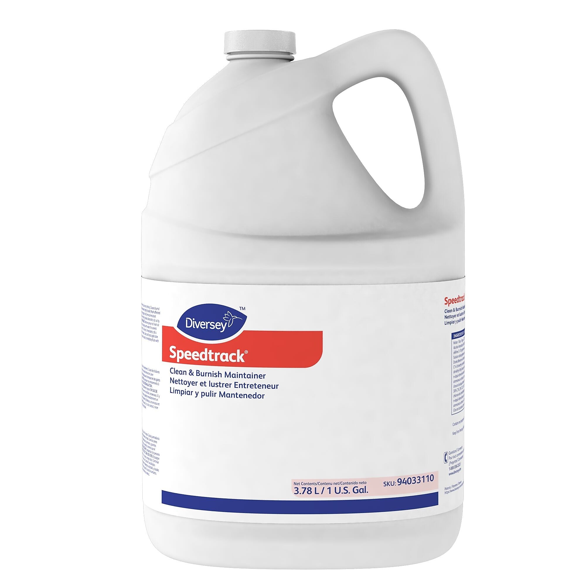 Diversey Speedtrack Floor Cleaner, Unscented, 128 Fl. Oz., 4/Carton (94033110)