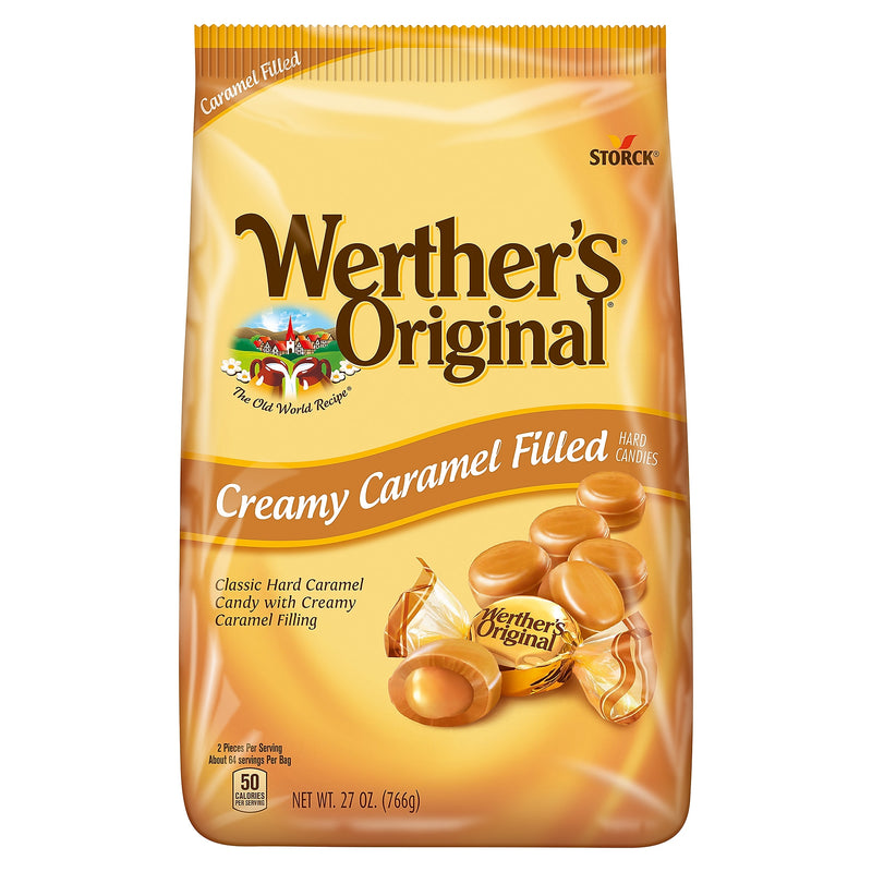 Werther's Original Creamy Caramel Filled Hard Candy, 27 oz., 128 Pieces (SUL46044)