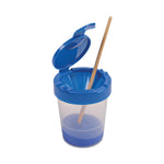 deflecto No Spill Paint Cup, 3.46 w x 3.93 h, Blue
