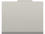 Medical Arts Press Pressboard Classification Folder, 1-Divider, 2" Expansion, Letter Size, Gray, 10/Box (DV-T42-14-3GRY-PKT)