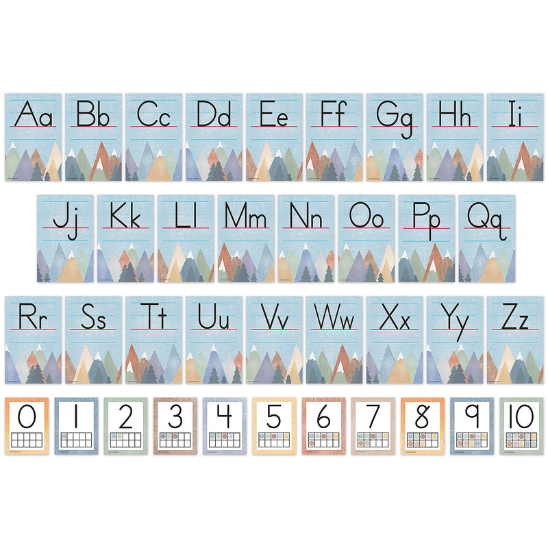 Teacher Created Resources Moving Mountains Alphabet Bulletin Board Set (TCR9170)