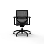 HON Solve Vinyl/ReActiv Swivel Task Chair, Basalt/Charcoal (HSLVTMR.Y1.A.H.0S.SX23.BL.SB.T)
