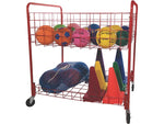 Champion Sports Back Ease Storage Cart, Red (OCLX)