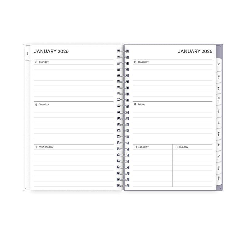 2026 Blue Sky Ru Du Flore 5" x 8"  Weekly & Monthly Planner, Plastic Cover, Multicolored (101603-26)