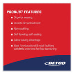 Betco Hard As Nails Floor Finish, 1 gal Bottle, 4/Carton