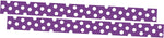 Barker Creek Double-Sided Border, 35" x 3", Dot to Dot Grape, 24/Pack (4437)