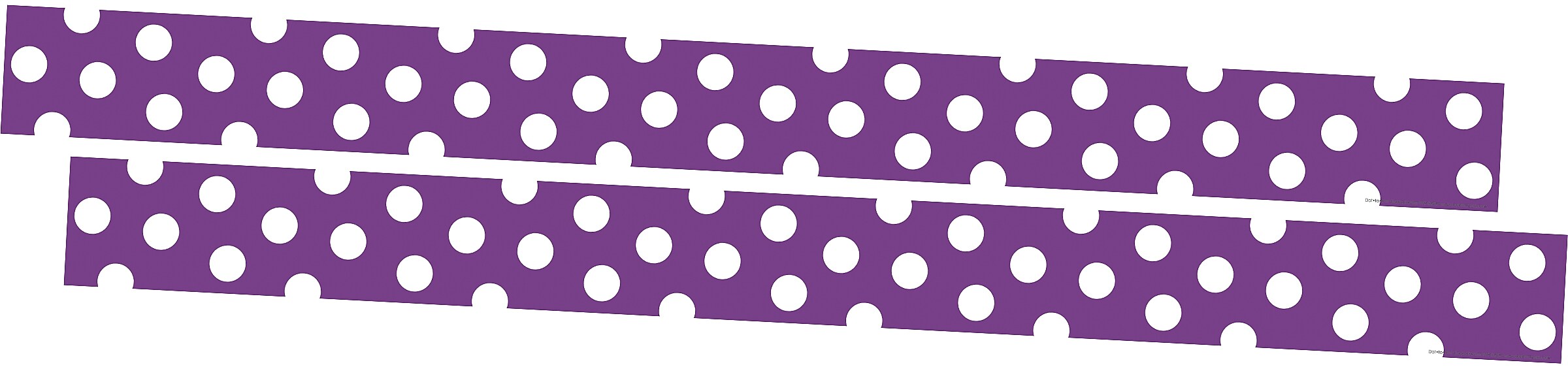 Barker Creek Double-Sided Border, 35" x 3", Dot to Dot Grape, 24/Pack (4437)