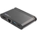 StarTech.com USB-C to HDMI/USB-A/GbE Multiport Adapter, Male to Female, 100W PD, Mini Laptop Dock (DKT30CHCPD)