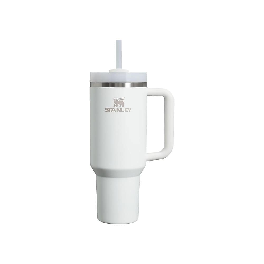 Stanley Quencher H2.0 Flowstate Stainless Steel Double Wall Insulated Tumbler, 40 oz., Frost (10-10824-279)