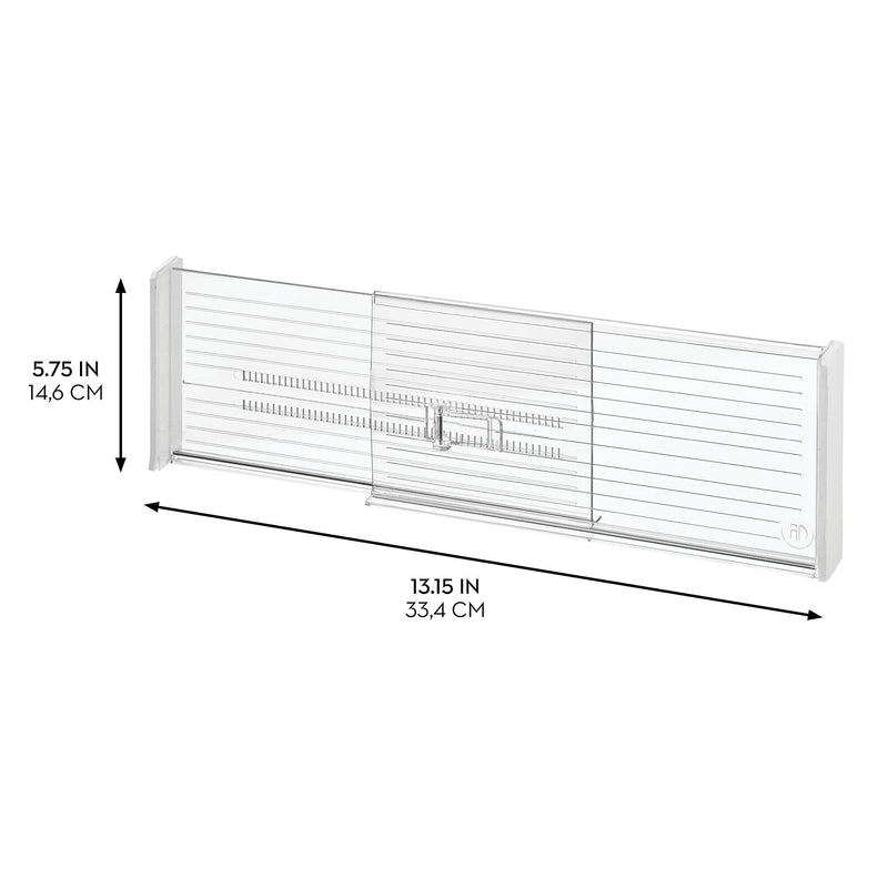 iDESIGN Expandable 8-Piece Plastic Drawer Dividers, Clear (29075M8)