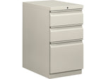 HON Brigade 3-Drawer Mobile Vertical File Cabinet, Letter Size, Lockable, 28"H x 15"W x 22.875"D, Loft (H33723R.L.LOFT)