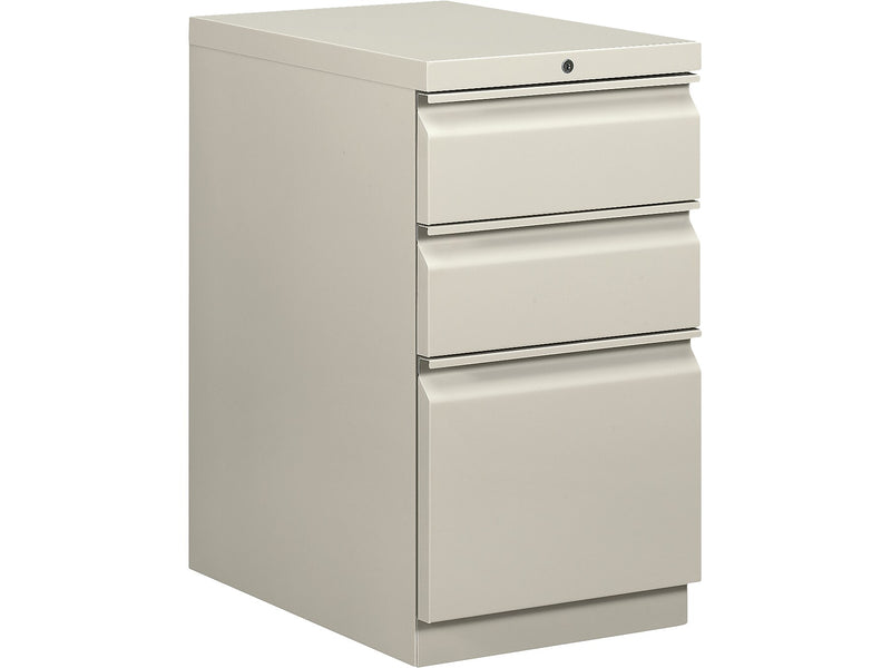 HON Brigade 3-Drawer Mobile Vertical File Cabinet, Letter Size, Lockable, 28"H x 15"W x 22.875"D, Loft (H33723R.L.LOFT)